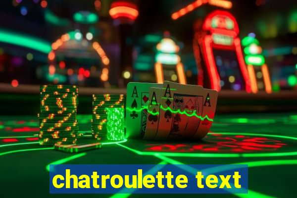 chatroulette text